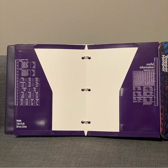 Vintage 90s Style Trapper Keeper Binder With Folder EUC Leopard / Cheetah Print - Picture 8 of 8